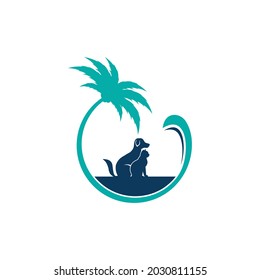Perro vectorial de logotipo y gato