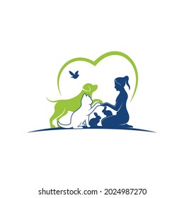 Logotipo vectorial mascota humana