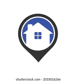 Logo vector for pin home