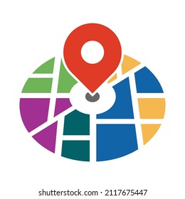 Logo vector for pin maps