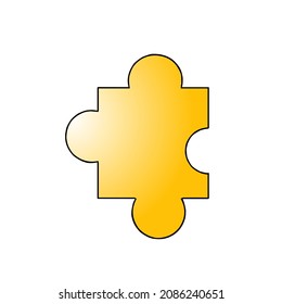 logo or vector of puzzles with striking colors and unique shapes