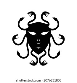 Logo vector for queen medusa