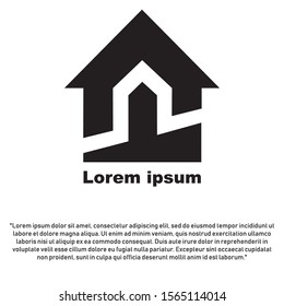 logo vector real estate sign template house icon