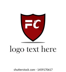 logo vector representing the letter FC in a modern and simple style