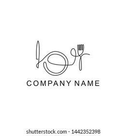 logo vector restaurant food minimalist