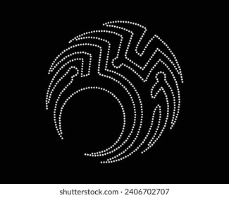 Logo Vector  Rhinestone t-shirt design