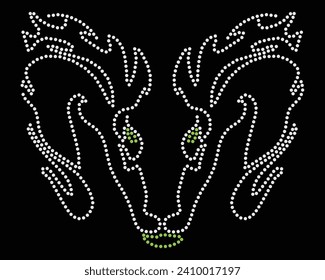 Logo Vector Rhinestone t-shirt design