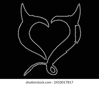 Logo Vector Rhinestone t-shirt design