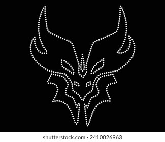 Diseño de camisetas con logotipo Vector Rhinestone