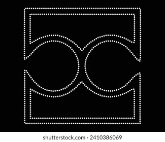 Logo Vector Rhinestone t-shirt design