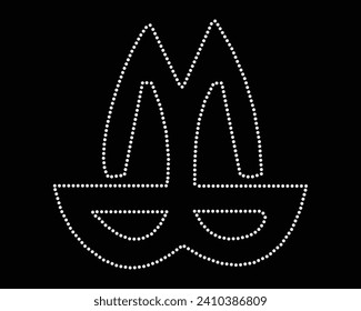 Logo Vector Rhinestone t-shirt design
