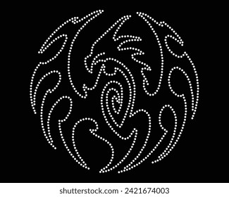 Logo-Vektor-Rhinestone-T-Shirt-Design