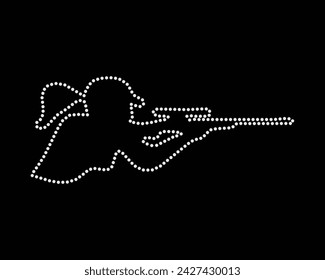 Logo Vector Rhinestone diseño de la camiseta