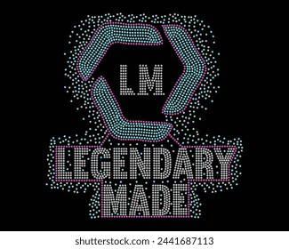 Logo Vector Rhinestone diseño de la camiseta