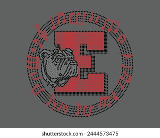 Logo Vector Rhinestone t-shirt design