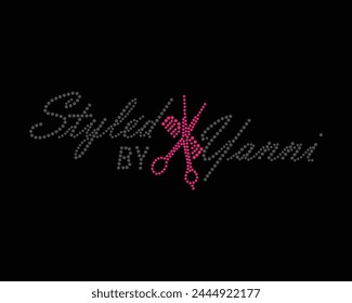 Logo Vektorgrafik Strass T-Shirt Design