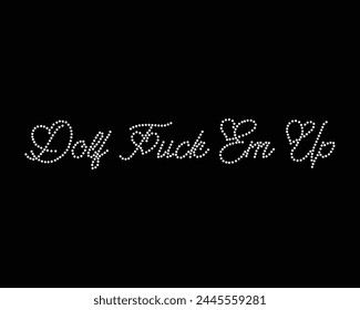 Logo Vector Rhinestone t-shirt design
