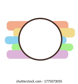 Logo, vector, round, rainbow, background, multicolored background