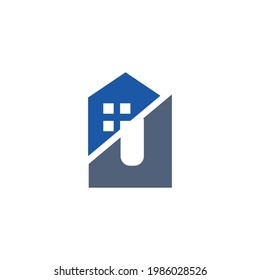 Logo-Vektorrumah minimalis modern