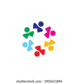 logo vector social teamwork friendship
