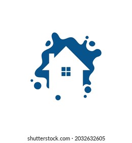 Vector de logotipos para el hogar de salpicaduras
