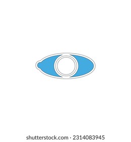 patrón de ojo de vectores de logotipo