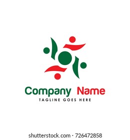 logo vector. such as people, group, community, social, team, success