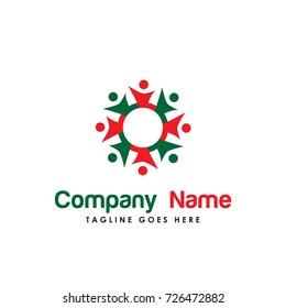 logo vector. such as people, group, community, social, team, success