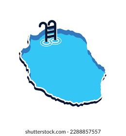 Logo vector for swimming pool