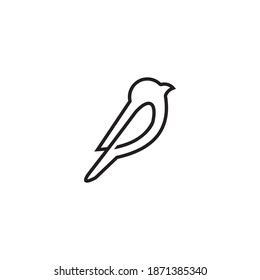 logo vector symbol bird line simple