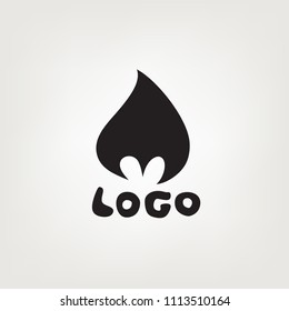 logo vector symbol icon sign fire