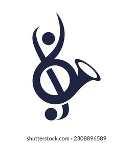 logo vector symbol music design simple song