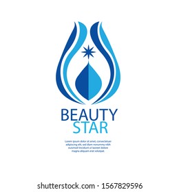 logo vector template for beauty, cosmetic, spa, cleaning. web icon. vector illustration