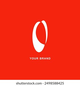logo vector template design illustration , orange background