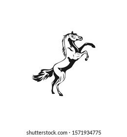 logo vector template horse abstract