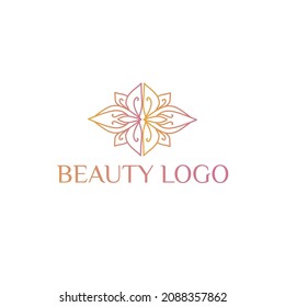Logo vector templates for holistic, fashion, healthcare, and hotels, with lotus flower shape