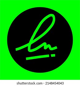 Logo vector that looks like a signature or some kind of ok sign, agree sign or checked sign