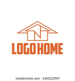 
logo vector that represents a house with a modern and simple design