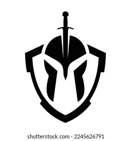 Vector de logotipo para la espada de Titan