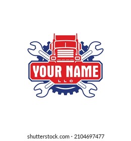 Logo Vector For Truck Repair Service