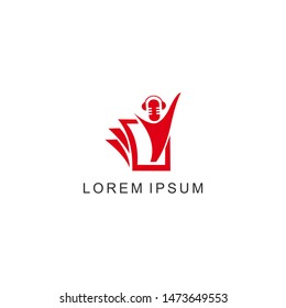 logo vector university learning podcast