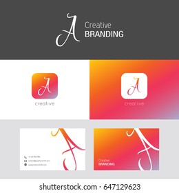 A logo, vector. Useful as branding, app icon, business card and clip-art.