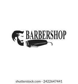 logo Vector vintage barber shop 