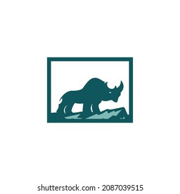 Logo vector for wild rhino