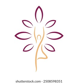 Vetor de logotipo para Yoga Wellness