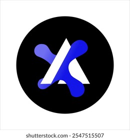 Los Vectores de logotipo con el principio A se pueden utilizar como símbolos para productos deportivos o de empresa