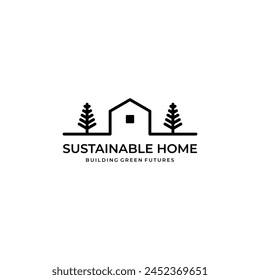 Logo vectror Sustainable Home Icon: Green Living for Real Estate
A minimalist logo symbolizing sustainable living in real estate, ideal for businesses promoting green living.