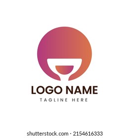 Logo vektor abstrak warna-warni modern atau desain elemen. Terbaik untuk identitas dan logotypes. Bentuknya sederhana.