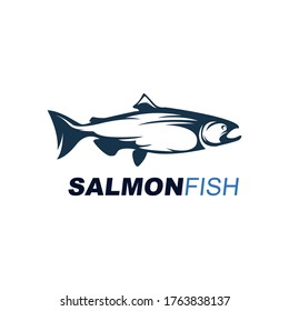 Salmon Fish Logo Seafood Label Badge Stock Vector (Royalty Free) 1187767606