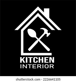 logo vektor seimpel perusahaan interior restoran